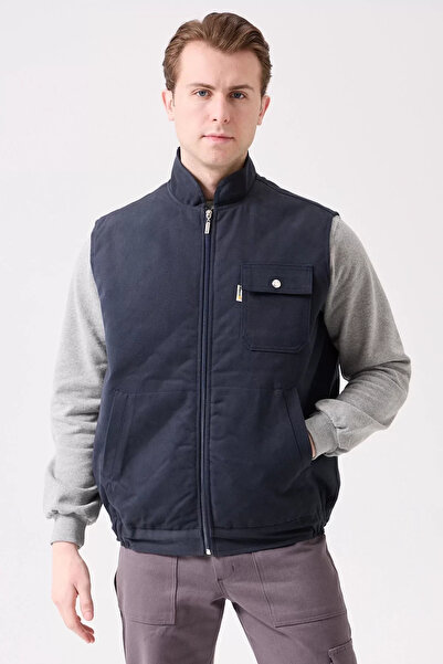 PayBuy Winter Gabardine Vest Men's Work Safety Galanthus Outdoor Warm-Keeping Windproof