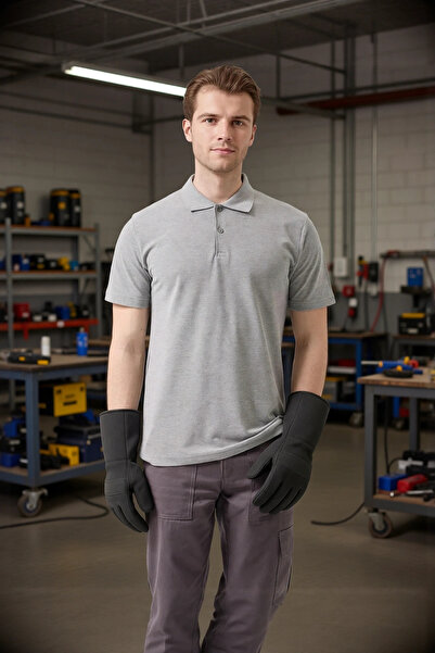 PayBuy Polo Collar T-Shirt 50 Cotton Polyester Summer Herba Shirt Cotton Brea...