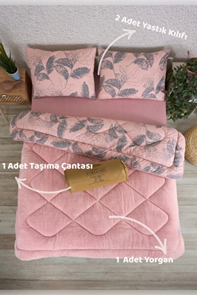 Sudemhome Double Wellsoft Double-Sided Quilt and Pillowcase Set