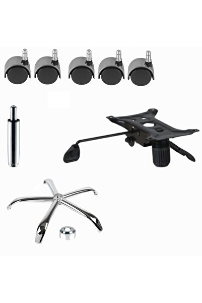 Depolife Ofis Büro Çalışma Koltuğu Için Metal Yıldız Ayak Amortisör Tekerlek ...