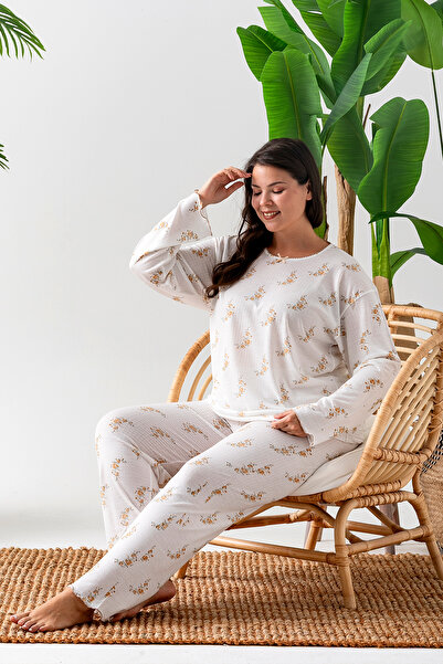 nisaNCa Long Sleeve Plus Size Women's Pajama Set- Floral Print Pajamas - Pinterest Basic Women's Pajamas
