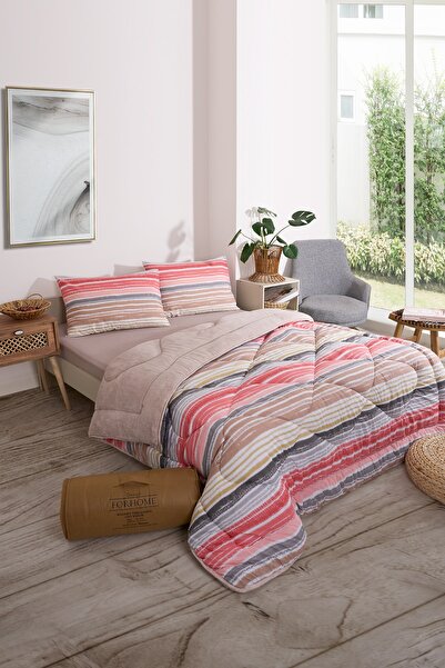 Sudemhome Двоспальний комплект двосторонніх ковдр і наволочок Wellsoft