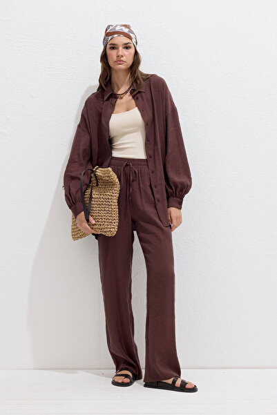 Manuka Modal Comfortable Shirt Brown