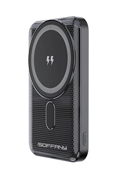 Soffany BR-022 10.000 mAh Magsafe P.Bank Hızlı Şarj Type-C + USB Giriş-Çıkış