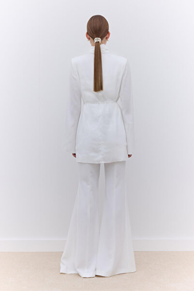 Manuka Ecru Satin - Wide Sleeve Tunic