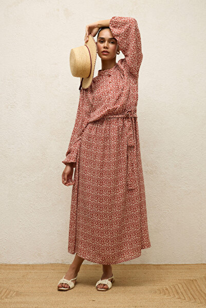 Manuka Boho Viscose Patterned Dress