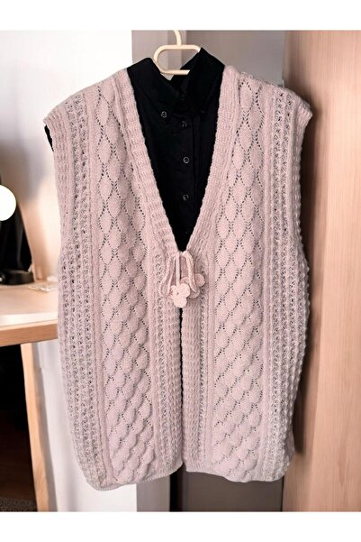 Çeyizcim Pink Yumoş Angora Girl's Knitwear and Vest Dowry