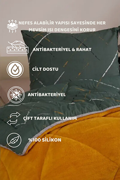 Sudemhome Double Wellsoft Double-Sided Quilt and Pillowcase Set