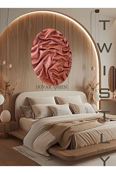 Genel Markalar Twistly Cosmo Crinkly  Parlak Kıvrımlı Modern Tablo Sanatı Duvar Dekorasyon Kabartma Tablo