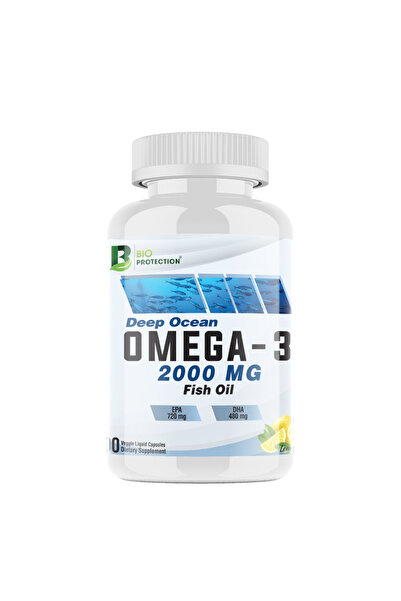 BIO PROTECTION زيت السمك أوميجا 3، 500 كبسولة سائلة نباتية، 2000 ملغ، لدعم ال...