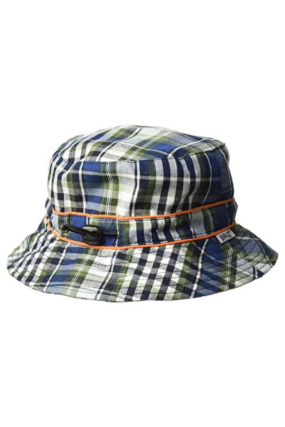 Banz Palarie Bebelusi Bucket, Protectie Solara UPF50+, Navy Check, 6 - 24 lun...
