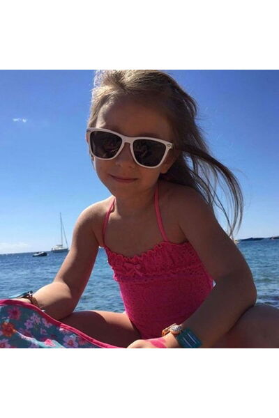 Banz Kids Sunglasses, J-Banz, 4-10 years, Flyer, White