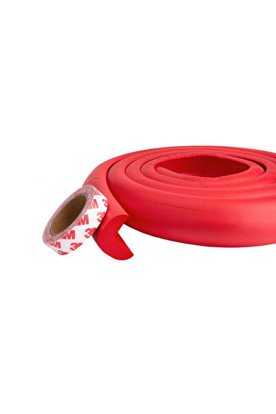 Empria Thick edge and border protection tape, 3.5x1.2x200 cm, Red, baby protection