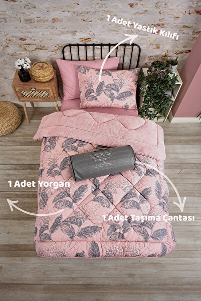 Sudemhome Одномісний двосторонній розкішний ковдра Welsoft Elite М'яка полярна ковдра та наволочка Arina Pudra