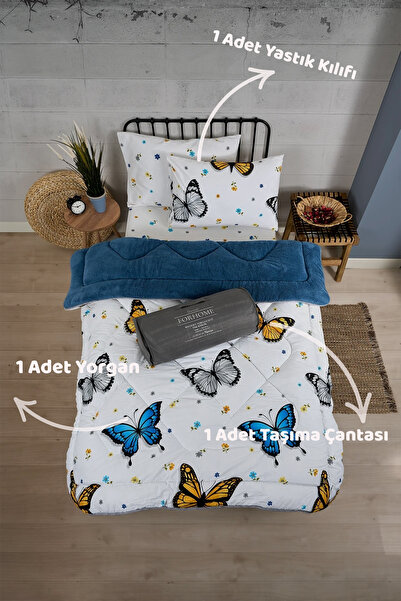 Sudemhome Одномісний комплект двостороннього ковдри та наволочки Wellsoft