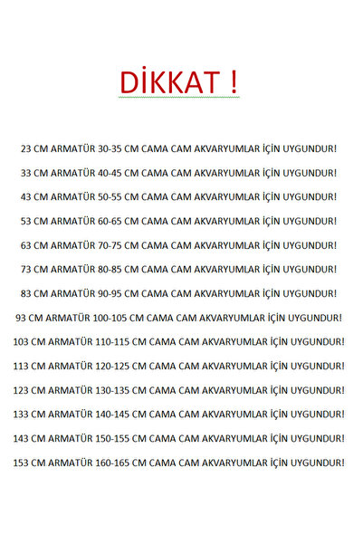 Shark 43 Cm (50-55 CM UYUMLU) Fullspectrum 4 Renk Armatür 3 Sıra Osram Marka Ledli 1980 Lümen