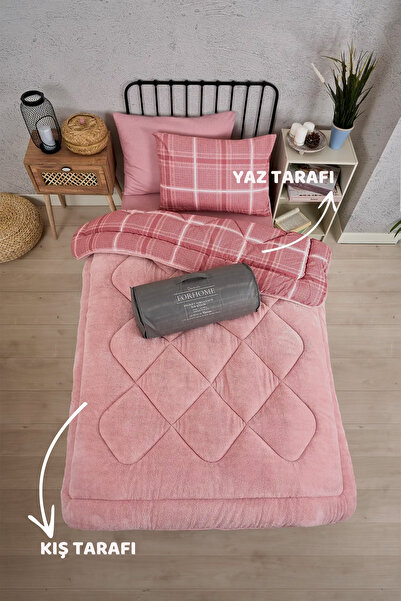 Sudemhome Одномісний комплект двостороннього ковдри та наволочки Wellsoft