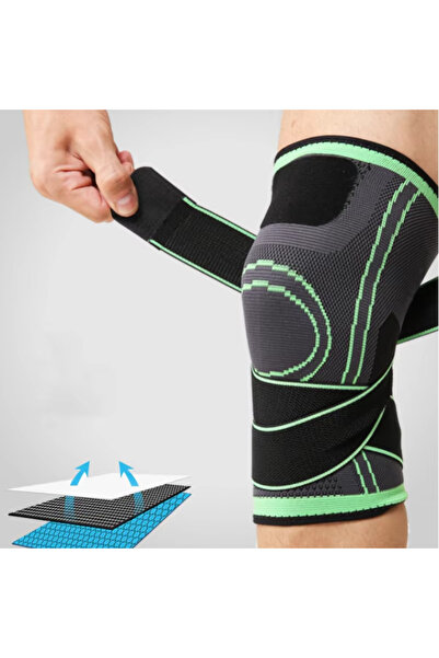 Gymmag Genunchieră elastică sport cu bandă dublă reglabilă – suport și protecție pentru genunchi XL