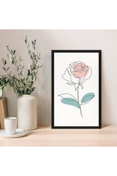 Zevahir Mobilya Dekorasyon 1 Adet Antrasit Mdf Zeminli Lacivert Spiral Mdf Çe...