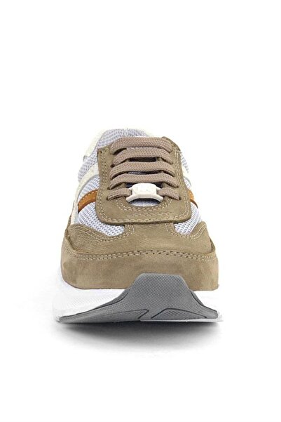 Rakerplus Γνήσιο δέρμα Ανατομικό Χρώμα Άμμου με κορδόνια ελαφριά παιδικά αθλητικά παπούτσια