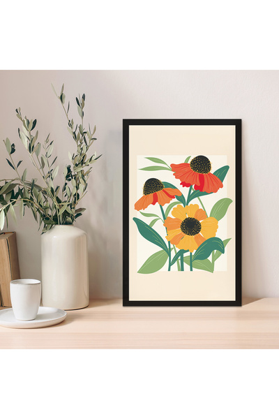 Zevahir Mobilya Dekorasyon 1 Adet Altın Desen Zeminli Altın Spiral Mdf Çerçev...