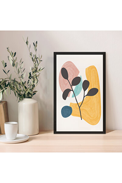 Zevahir Mobilya Dekorasyon 1 bucată de podea MDF bej, crem, cadru abstract MD...