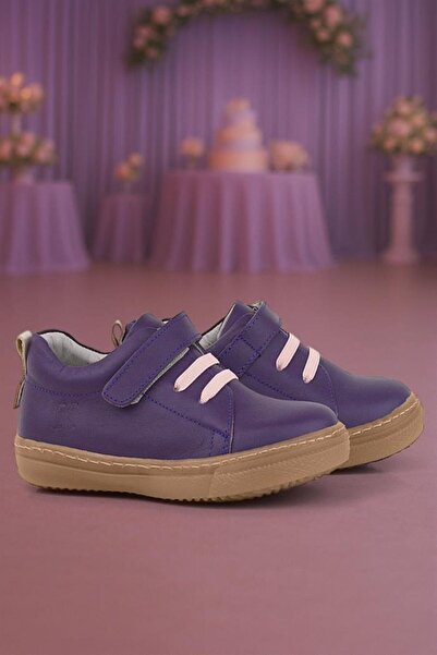 hapshoe Anatomic din piele naturală moale Purple Elastic Velcro Pantofi pentr...