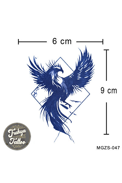 Trakya Tattoo Yarı Kalıcı Dövme Geçici Anka Kuşu Dövmesi