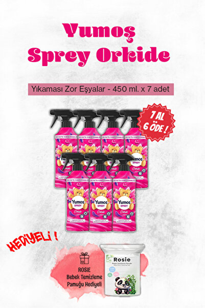 Yumoş 7 AL 6 ÖDE Sprey Orkide 450 ml ve Rosie Pamuk