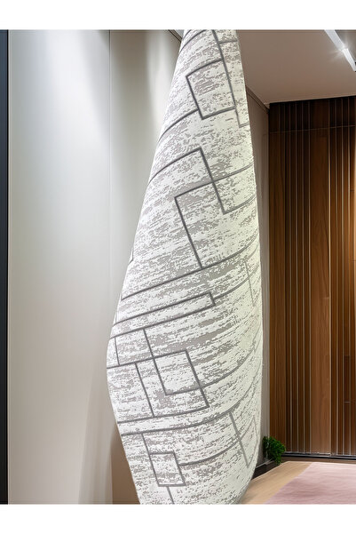 Trend Home LARA Kaymaz Taban Makinede Yıkanabilir Geometrik Desenli Modern Sa...