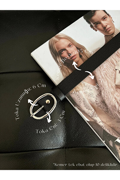 Fiori Oval Gümüş Tokalı Kadın Pantolon Kemeri, Ceket Kemeri, Elbise Kemeri, G...