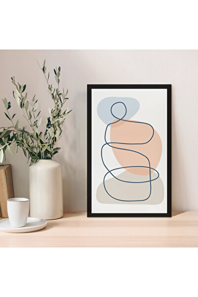 Zevahir Mobilya Dekorasyon 1 bucată de masă MDF cu aspect de cadru MDF abstra...