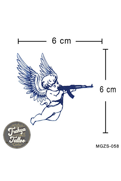 Trakya Tattoo Yarı Kalıcı Dövme Keleşli Melek Geçici Dövme
