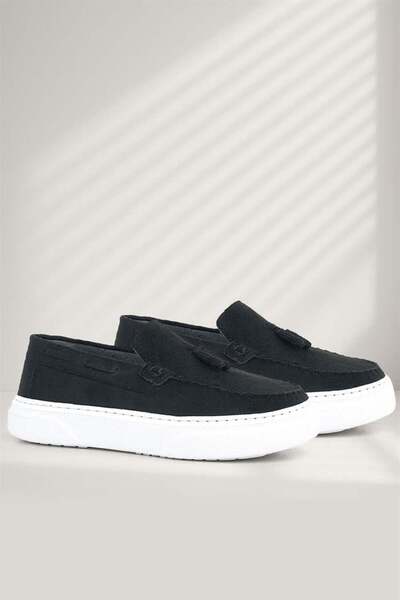 Rakerplus Μαύρα Suede Boy's Classic Loafer Παπούτσια