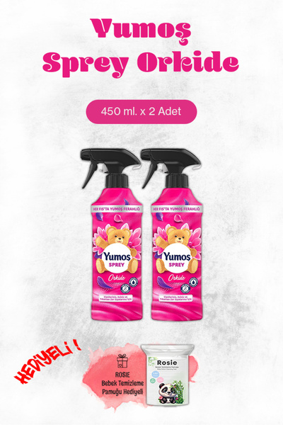 Yumoş Orkide Sprey Koku 2 Adet, Rosie Pamuk
