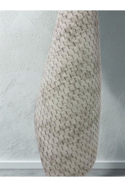 Dinarsu Yıkanabilir Kesme Halı Bohem Modern Mozaik Krem Desenli Kaymaz Taban ...