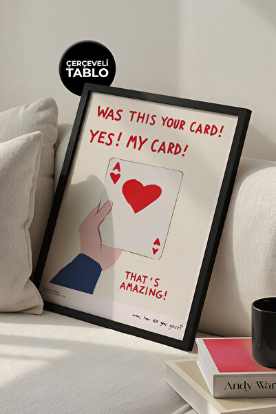 House Gorgeous Da, aceasta este cardul meu, pictură în cadru cu design modern și colorat, colecția Dolce Vita