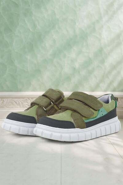 Rakerplus Справжня шкіра зелена на липучці щоденні спортивні дитячі шкільні ч...