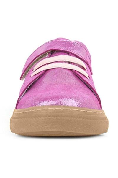hapshoe Anatomik Hakiki Deri Yumuşak Pembe Lastikli Cırtlı Çocuk Ayakkabı