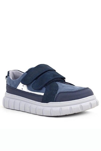 Rakerplus Синьо-біле натуральне шкіряне взуття - дитяче повсякденне спортивне...