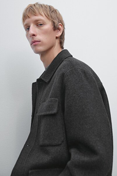 Massimo Dutti Cepli yünlü ceket