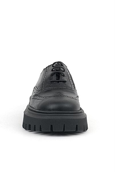 Rakerplus Pantofi casual Oxford cu șireturi din piele naturală din piele naturală