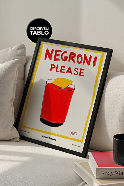 House Gorgeous Negroni Please Frame Poster cu design modern și colorat, colec...
