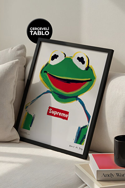 House Gorgeous Supreme Kermit Frame Poster cu design modern și colorat, colec...