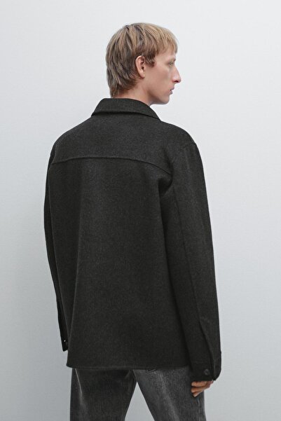 Massimo Dutti Cepli yünlü ceket