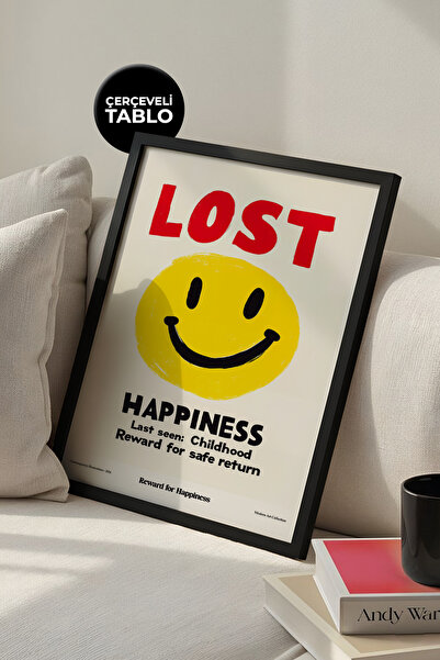 House Gorgeous Αφίσα μοντέρνας πολύχρωμης σχεδίασης Lost Happiness Frame Συλλ...