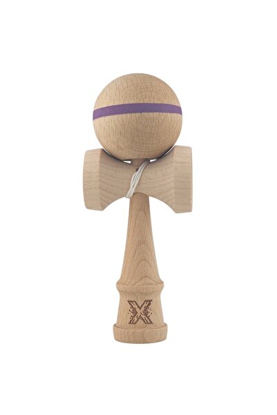 Bibilel Kids Kendama X Original Professional Wooden 18 cm Purple Stripe