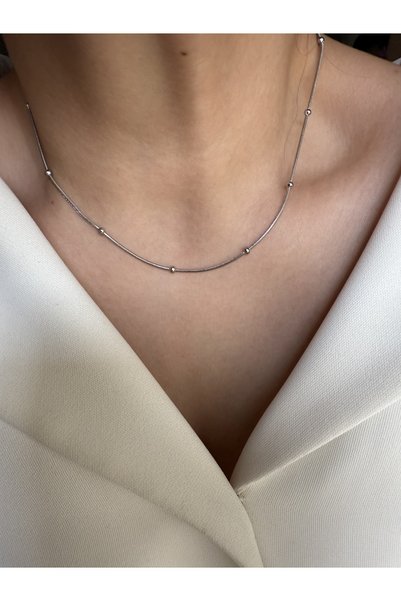 LUSORA ACCESORY Lusora Accessory - Steel Silver Color Bulk Snake Necklace