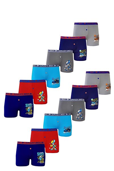 Tutku Dode Flora 0253 Chlapčenské dlhé boxerky so zmiešaným vzorom, ekonomick...