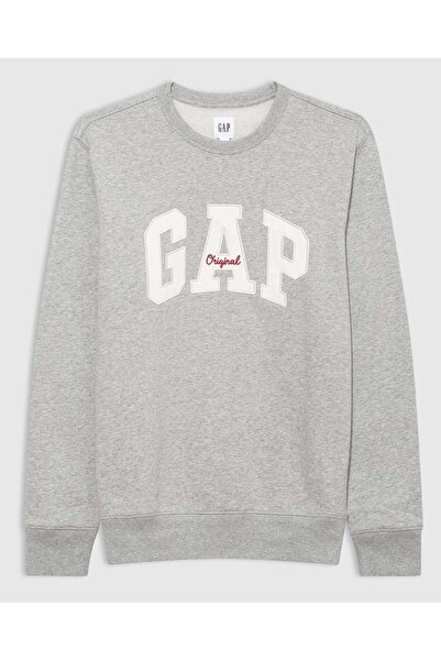 GAP Αυθεντικό ανδρικό φούτερ Arch Crew Logo 852079 ΓΚΡΙ